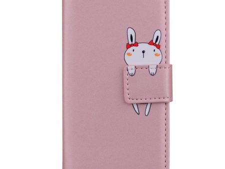 Samsung Galaxy S24 Ultra Flip Cover m. Kortholder   Ståfunktion   Strop - Pink (Kanin) Online Sale