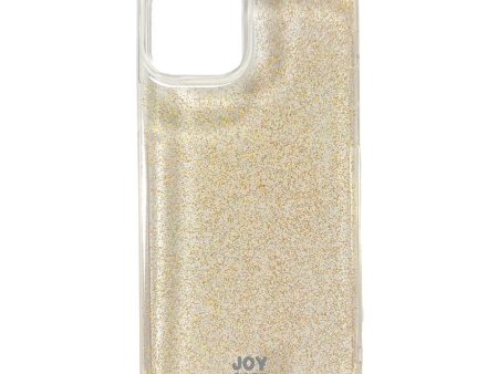 iPhone 12   12 Pro Joy Case Hybrid Glitter Cover - Gennemsigtig   Guld Sale