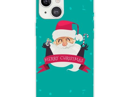 iPhone 15 Plus Fleksibelt Plastik Jule Cover - Merry Christmas - Glad Julemand Discount