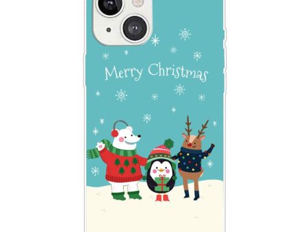 iPhone 15 Fleksibelt Plastik Jule Cover - Merry Christmas - Venner i Sneen Discount