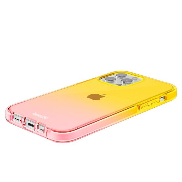 Holdit iPhone 13 Pro Seethru Case - Gradient Bright Pink Orange Juice For Discount