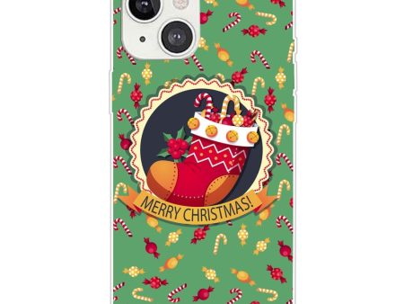 iPhone 15 Fleksibelt Plastik Jule Cover - Merry Christmas - Julesok Supply