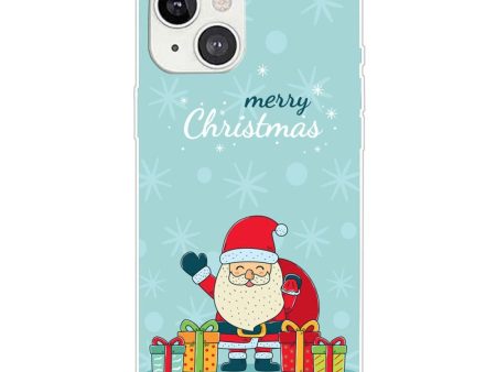 iPhone 15 Fleksibelt Plastik Jule Cover - Merry Christmas - Glad Julemand med Gaver Hot on Sale