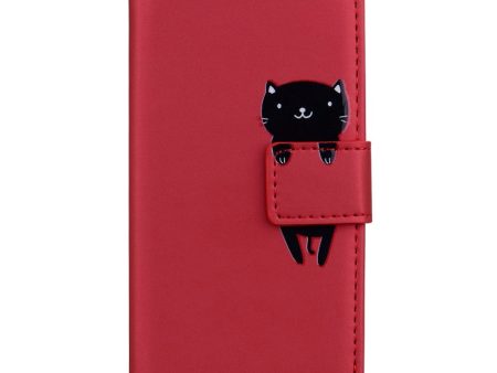 Samsung Galaxy S24+ (Plus) Flip Cover m. Kortholder   Ståfunktion   Strop - Rød (Kat) Online