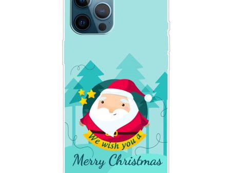 iPhone 15 Pro Max Fleksibelt Plastik Jule Cover - Merry Christmas - Tegneserie Julemand For Sale