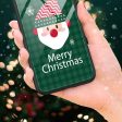 iPhone 15 Jule Cover m. Glasbagside - Merry Christmas - Rensdyr Cheap