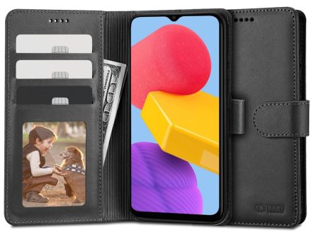 Samsung Galaxy M13 Tech-Protect Wallet m. Pung & Ståfunktion - Sort Online