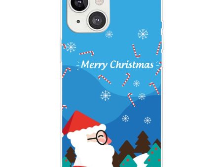 iPhone 15 Fleksibelt Plastik Jule Cover - Merry Christmas - Julemanden i Snevejr Supply