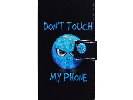 Google Pixel 6 Pro Læder Cover m. Pung & Print -  Don t Touch My Phone  Online now