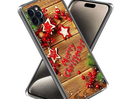 iPhone 15 Pro Max Fleksibelt Plast Jule Cover - Merry Christmas For Cheap