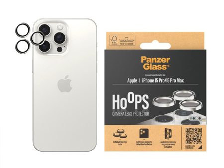 iPhone 15 Pro   15 Pro Max PanzerGlass Hoops - Kamerabeskyttelse - White Metal Online now