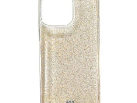 iPhone 14 Pro Max Joy Case Hybrid Glitter Cover - Gennemsigtig   Guld Online now