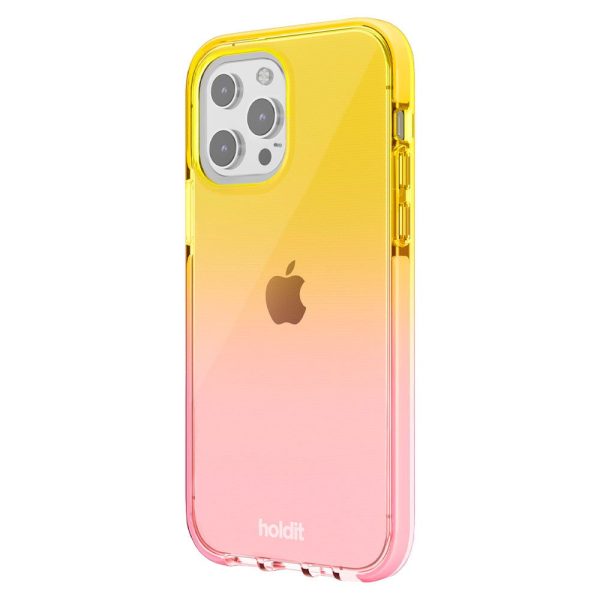 Holdit iPhone 13 Pro Seethru Case - Gradient Bright Pink Orange Juice For Discount