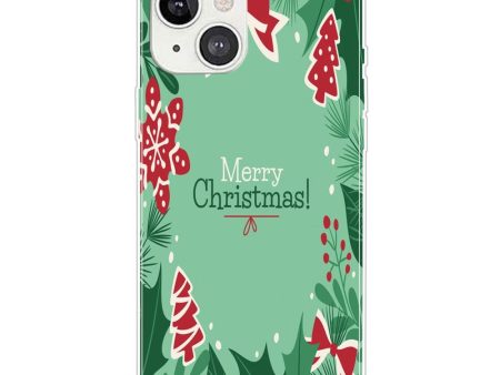 iPhone 15 Fleksibelt Plastik Jule Cover - Merry Christmas - Juleelementer Online