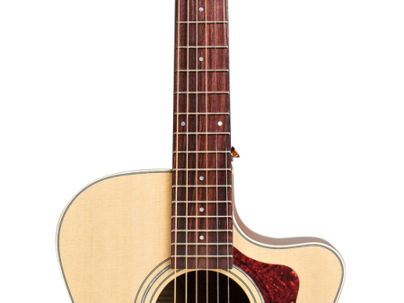 Guild WESTERLY OM-140CE - Orchestra Cutaway Acoustic-Electric Guitar - Natural Gloss on Sale