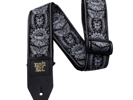 Ernie Ball 4150EB Silver Orleans Jacquard Strap Cheap