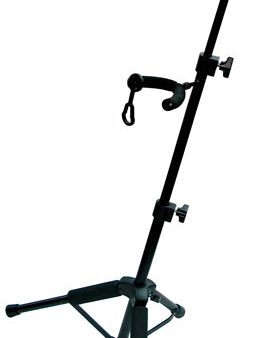 Yorkville VS-61 Violin Stand with Bow Hanger - Black - Tripod Style For Sale