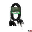 ProX XC-8SXM10 10 Ft. 8 Channel XLR3M TO 1 4  TRS Balanced Snake For Discount