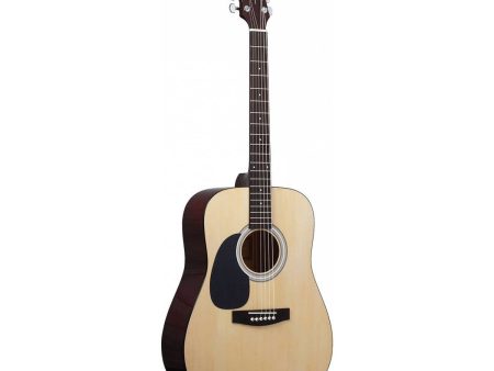 Jay Turser JTA524D-LH-N - Dreadnought Left Handed Acoustic Guitar - Natural Online