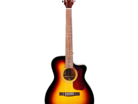 Guild OM-140CE ATB - Orchestra Single Cutaway Acoustic Guitar - Antique Burst Gloss Online