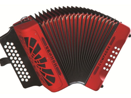 Hohner COMPADRE GCF Accordion - Red Online Hot Sale