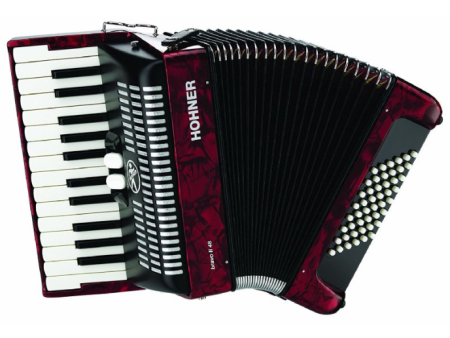 Hohner BRAVO 26-Key Piano Accordion 48 Bass - Red Online Hot Sale