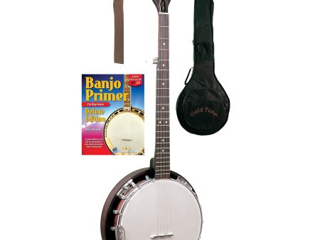 Gold Tone CC-BG Cripple Creek 5 String Banjo Bluegrass Starter Pack w Gig Bag on Sale