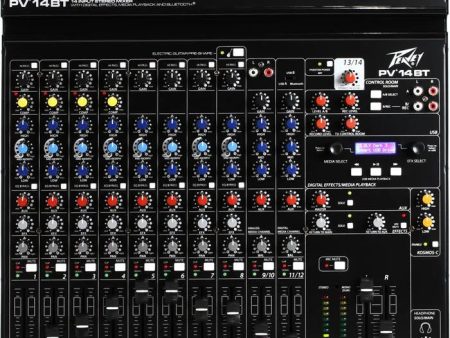 Peavey PV®14BT Compact 14 Channel Mixer with Bluetooth Online Hot Sale