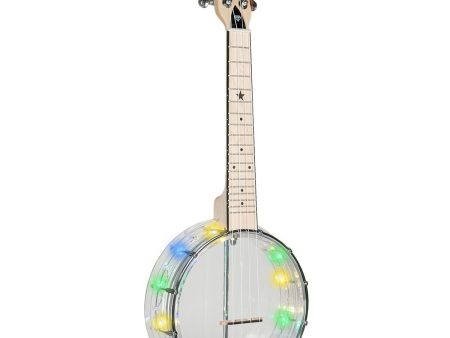 Gold Tone LG-D L Lightup Little Gem See-Through Banjo Ukulele (Diamond) Fashion