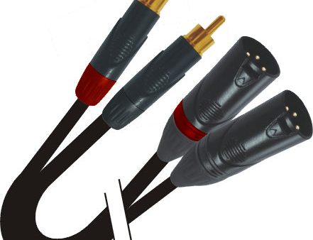 ProX XC-DRXM03 3 Ft. Unbalanced Dual RCA-M to Dual XLR3-M High Performance Audio Cable Cheap