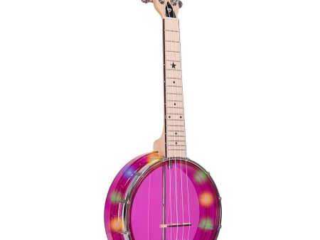 Gold Tone LG-A L Lightup Little Gem See-Through Banjo Ukulele (Amethyst) For Discount