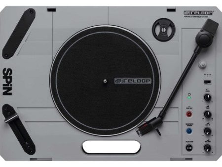 Reloop SPIN Portable Turntable System with Scratch Vinyl For Sale