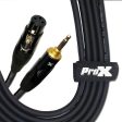 ProX XC-MXF05 Unbalanced 3.5mm TRS-M Mini to XLR3-F High Performance Audio Cable - 5 Ft. Online Sale