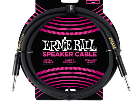 Ernie Ball 6072EB 6 Speaker Cable - Black Online Hot Sale