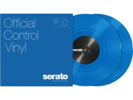 Serato Vinyl Performance Series Pair - Blue 10  Control Vinyl Pressing Supply