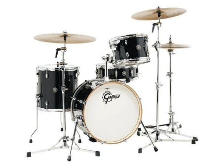 Gretsch Drums CT1-J404-PB Catalina Club 4-Piece Drum Shell Pack (Piano Black) Online Sale