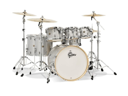 Gretsch Drums CM1-E826P-SS Catalina Maple 7-Piece Drum Shell Pack (Silver Sparkle) Cheap