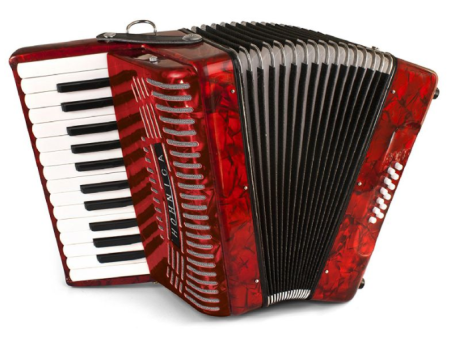 Hohner HOHNICA 12 Bass 37-Key Entry Level Piano Accordion - Red Hot on Sale