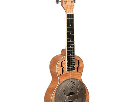 Gold Tone RESOMAPLE C Concert-Scale Curly Maple Resonator Ukulele Hot on Sale