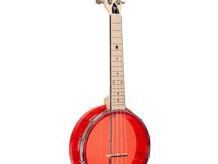 Gold Tone LG-R Little Gem See-Through Banjo-Ukulele (Ruby) Sale