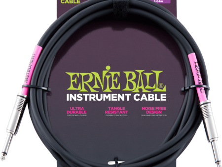 Ernie Ball 6048EB Straight Straight Instrument Cable (Black) - 10  Online