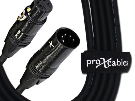 ProX XC-5PDMX03 3 Ft. DMX XLR5-M to XLR5-F High Performance Cable Fashion