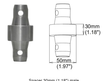 ProX XT-SPMM30 Spacer 30mm Male Coupler on Sale