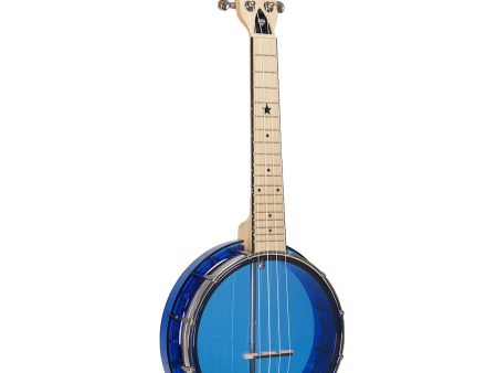 Gold Tone LG-S Little Gem See-Through Banjo-Ukulele (Sapphire) w gig bag For Cheap