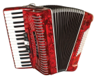 Hohner HOHNICA 72 Bass Piano Accordion - Red Hot on Sale