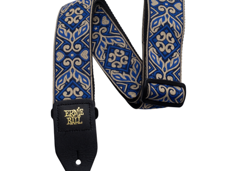 Ernie Ball 4165EB Tribal Blue Jacquard Strap Hot on Sale