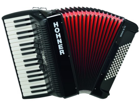 Hohner BRAVO III 72 Accordion - Black Online now