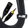 ProX XC-MXM10 Unbalanced 1 8  (3.5mm) TRS-M Mini to XLR3-M High Performance Audio Cable - 10 Ft. Online Sale