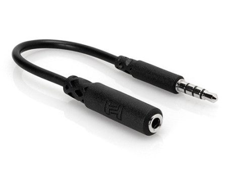 Hosa MHE-158 Slim TRRS Headphone Adapter Online Sale