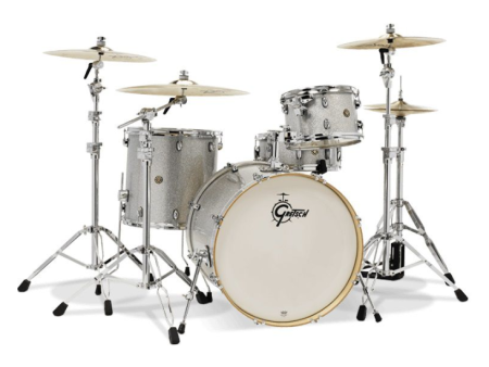 Gretsch Drums CM1-E824S-SS Catalina Maple 4-Piece Shell Pack (Silver Sparkle) Sale